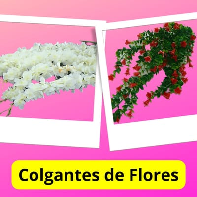 COLGANTES DE FOLLAJES Y FLORES