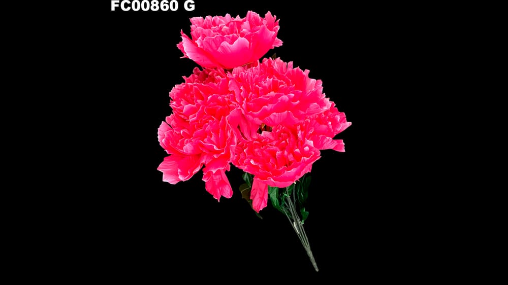 ramo peoni jumbo con 7 flores ( 73 cm) G