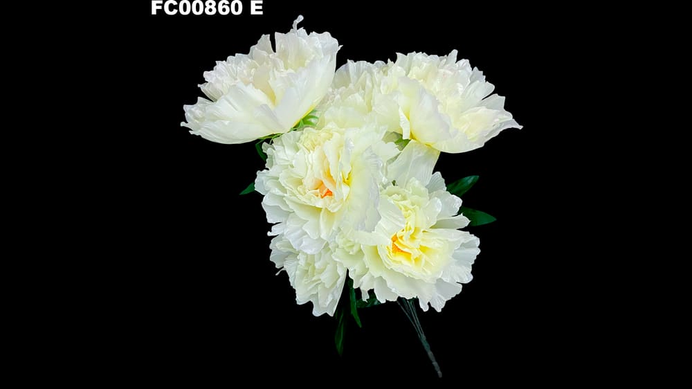 ramo peoni jumbo con 7 flores ( 73 cm) E
