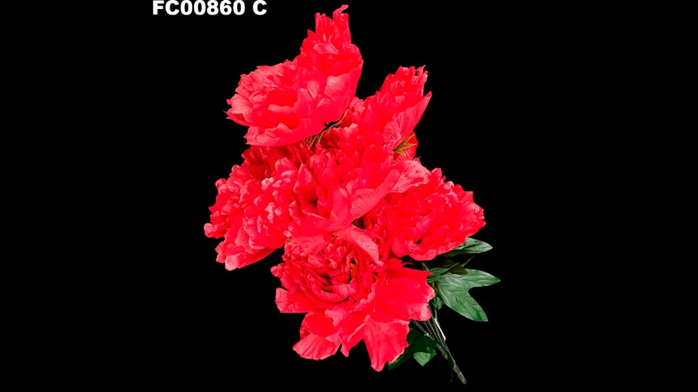 ramo peoni jumbo con 7 flores ( 73 cm) C