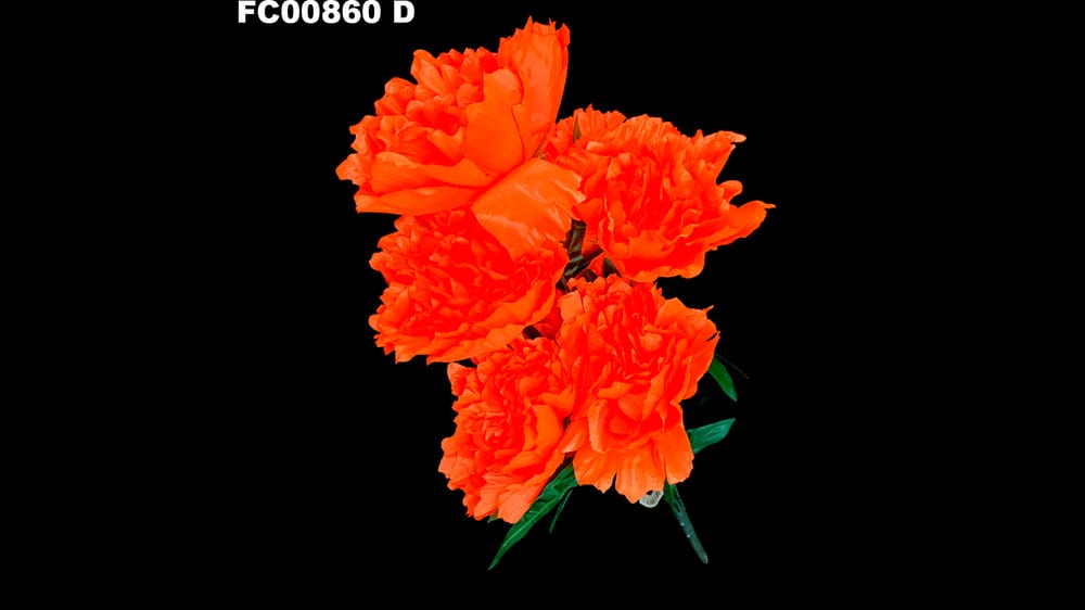 ramo peoni jumbo con 7 flores ( 73 cm) D