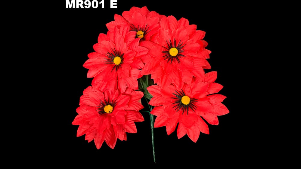 Ramito dhalia con pestañas *5. Flor de 16 cm E