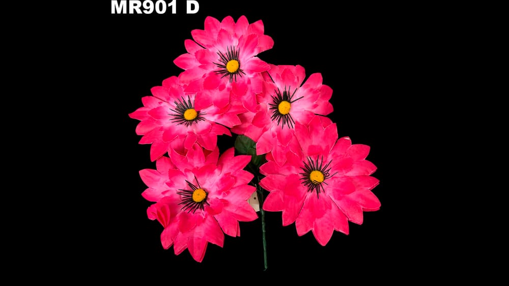 Ramito dhalia con pestañas *5. Flor de 16 cm D