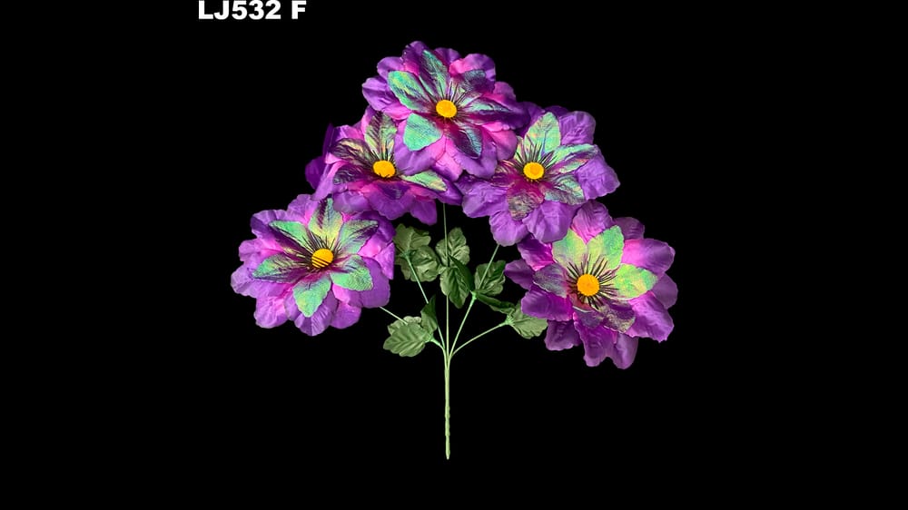 Ramito dhalia satinada tornasol * 5. La flor mide 18 cm F