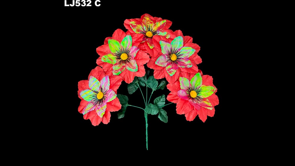 Ramito dhalia satinada tornasol * 5. La flor mide 18 cm C