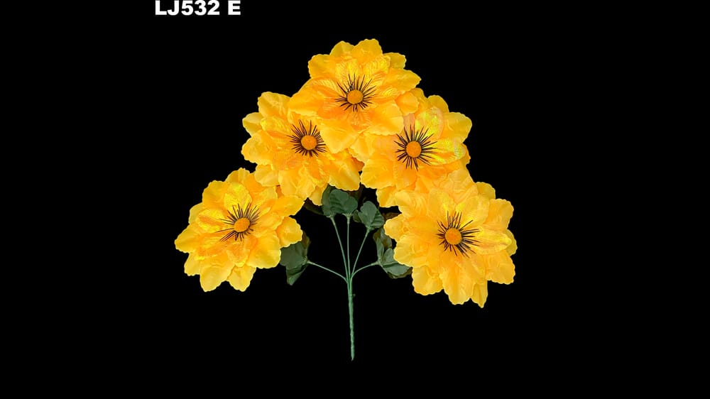 Ramito dhalia satinada tornasol * 5. La flor mide 18 cm E