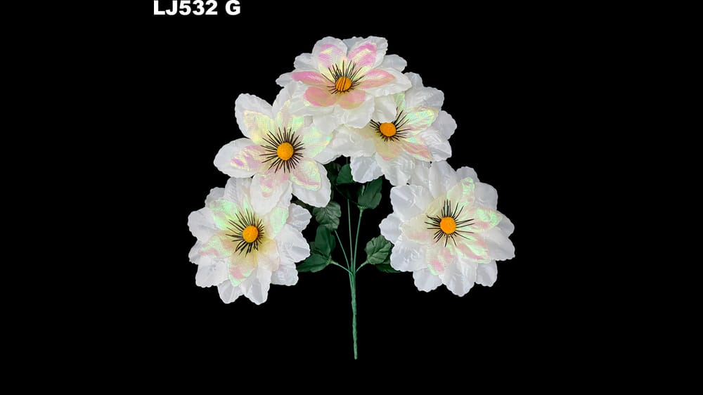 Ramito dhalia satinada tornasol * 5. La flor mide 18 cm G