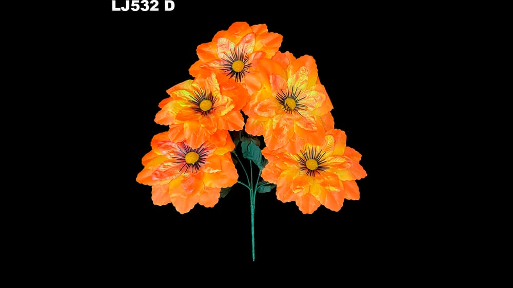 Ramito dhalia satinada tornasol * 5. La flor mide 18 cm D