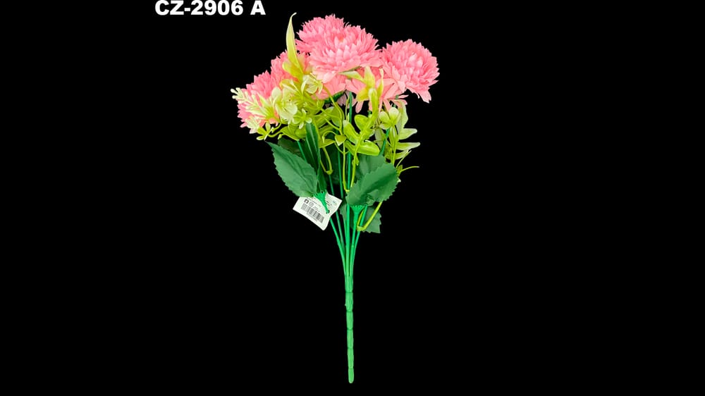 Ramito de crisantemo * 7. Mide 30 cm. Flor de 4.5 cm A