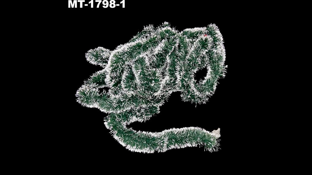 Escarcha boa/Festón nevado no.9 con 10 m y 8 cm ancho		 