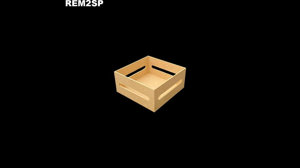 Reja ranurada de madera sin pintar tipo ranurada hecha de mdf N*o 2 15x15+7 cm apr 