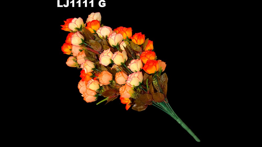 Ramo grande rosa gravada * 48 Mide 75 cm G