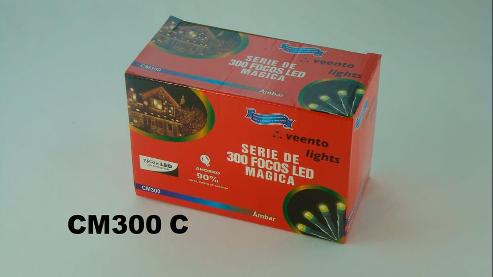 300 Luces LED multifuncional cable verde 15m C