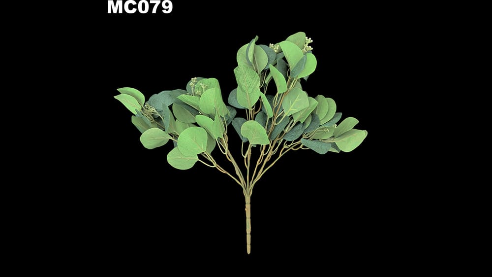 Ramo mediano dólar 7 ramas. Mide 39 cm. Hoja de 5.5 cm  