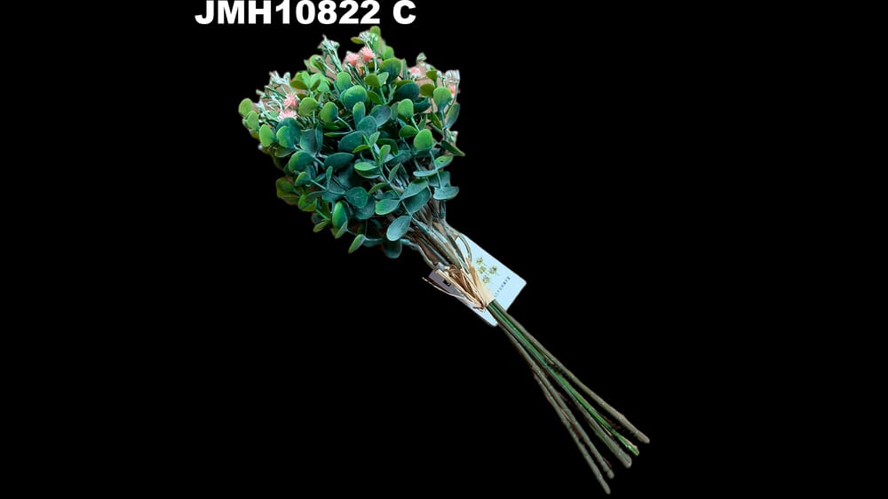 Ramo follaje dólar con mini flores. Mide 33 cm C