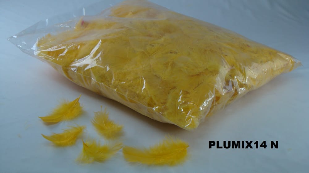 pluma plumix. ( pluma chica ) bolsa de 1/4 N