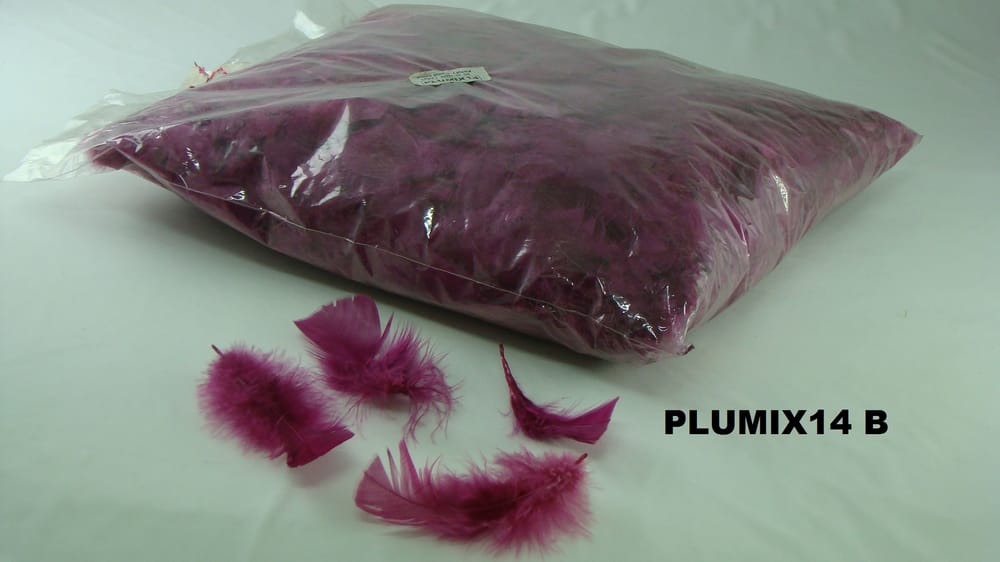 pluma plumix. ( pluma chica ) bolsa de 1/4 B