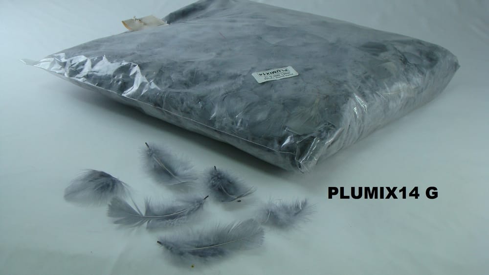 pluma plumix. ( pluma chica ) bolsa de 1/4 G