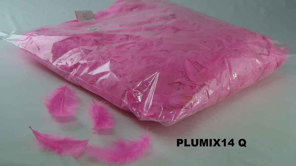 pluma plumix. ( pluma chica ) bolsa de 1/4 Q