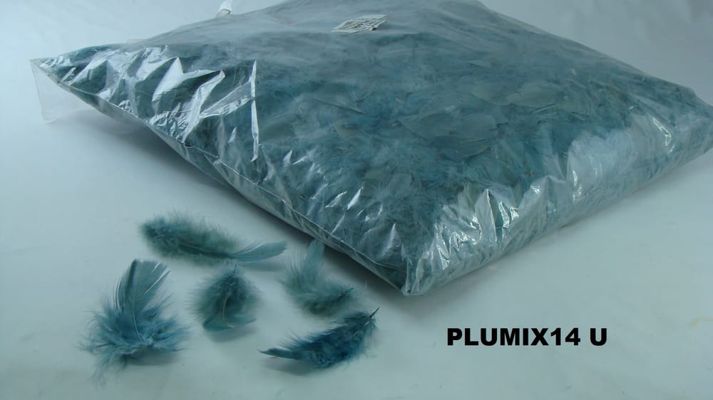 pluma plumix. ( pluma chica ) bolsa de 1/4 U