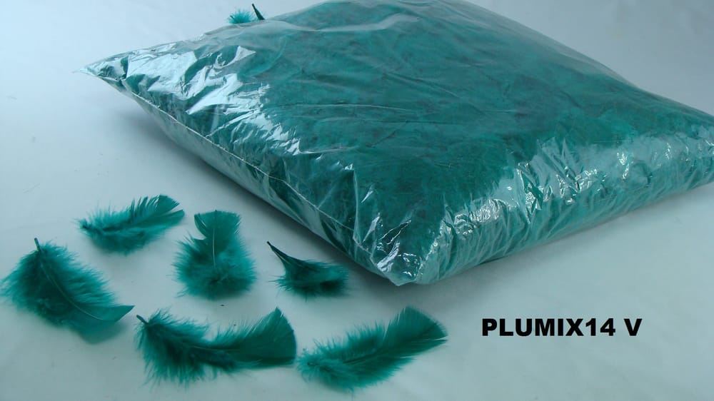 pluma plumix. ( pluma chica ) bolsa de 1/4 V