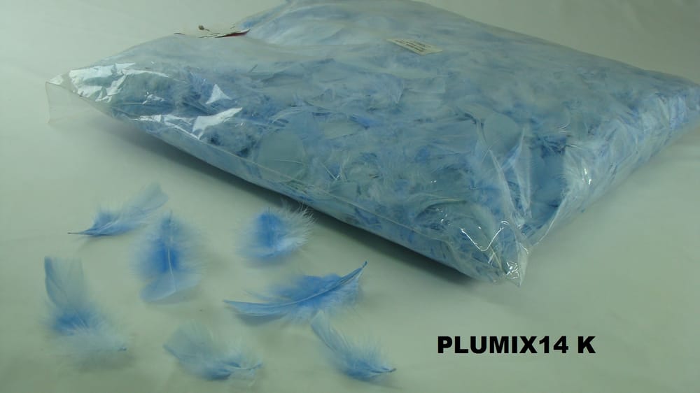 pluma plumix. ( pluma chica ) bolsa de 1/4 K