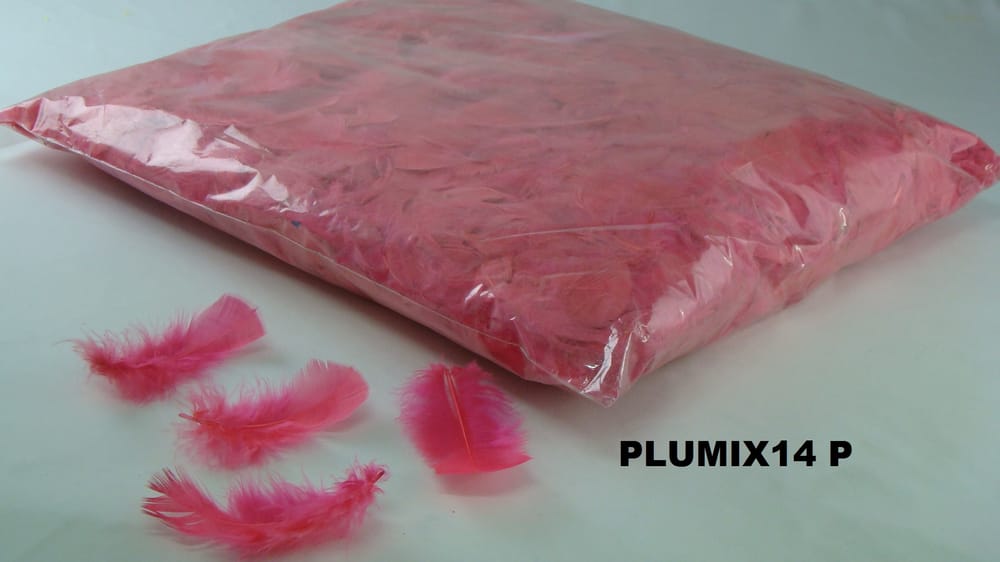 pluma plumix. ( pluma chica ) bolsa de 1/4 P