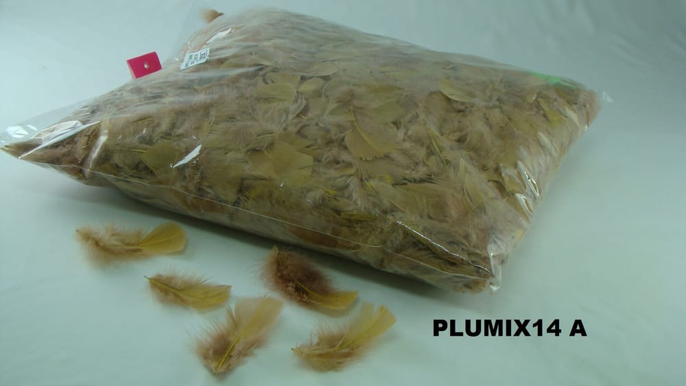 pluma plumix. ( pluma chica ) bolsa de 1/4 A