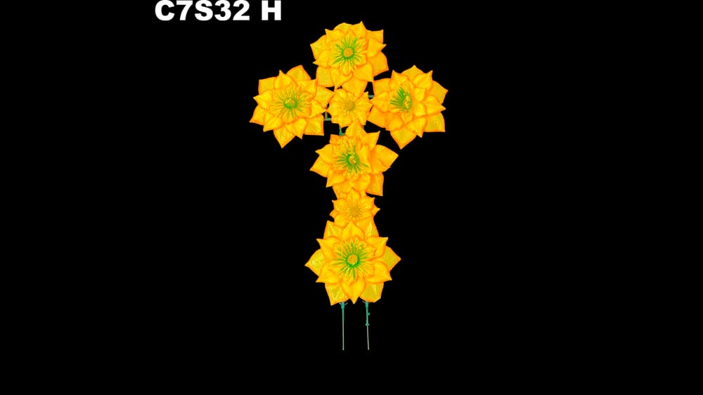 Cruz de flores con ó sin imágen H