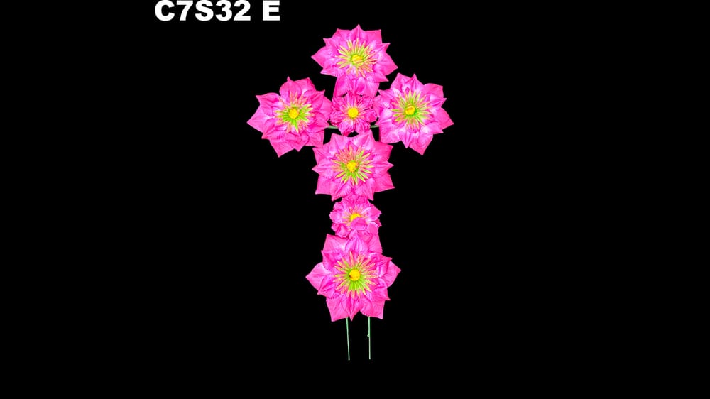 Cruz de flores con ó sin imágen E