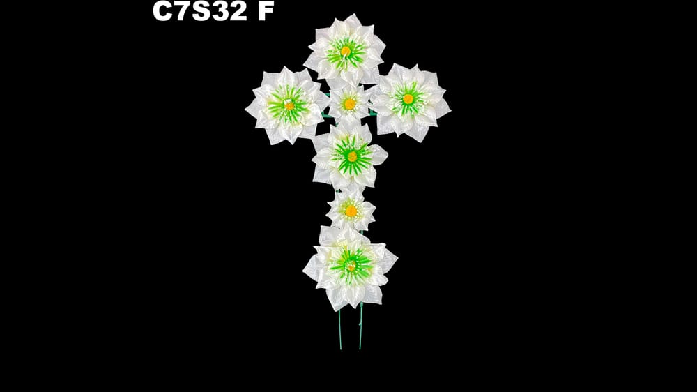 Cruz de flores con ó sin imágen F