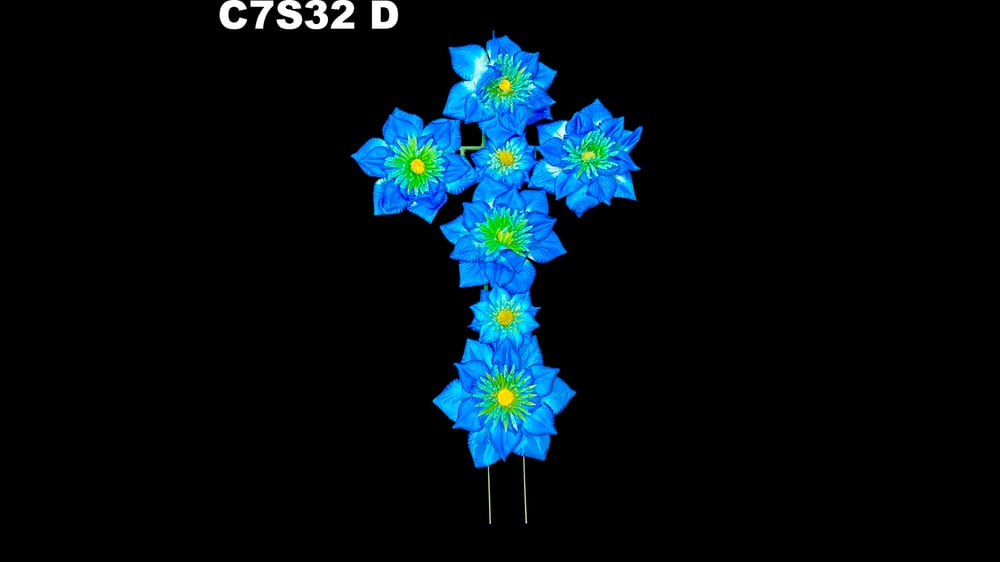 Cruz de flores con ó sin imágen D