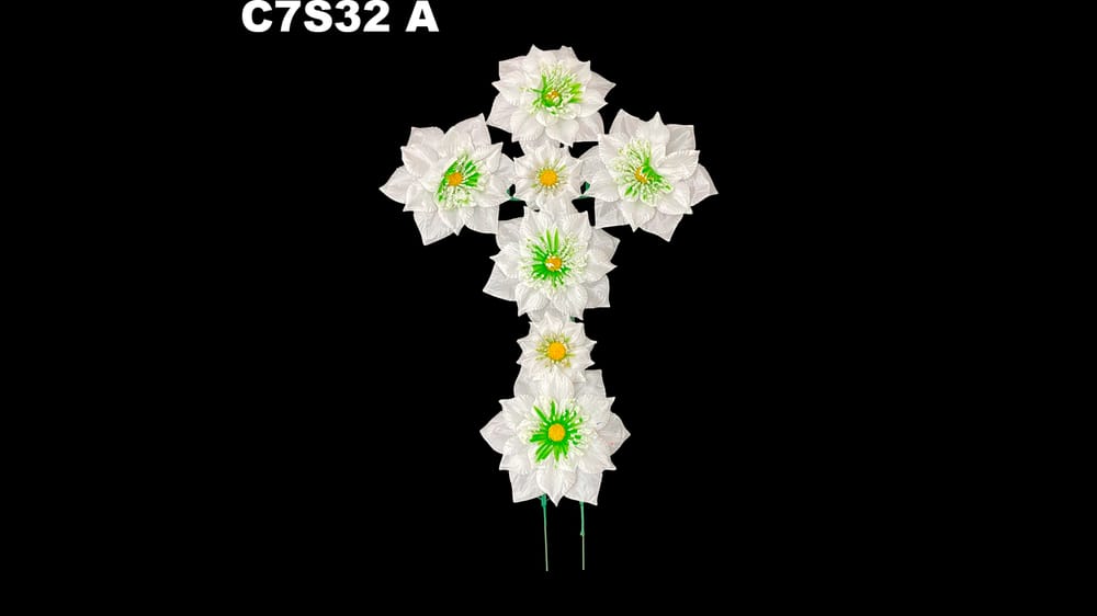 Cruz de flores con ó sin imágen A
