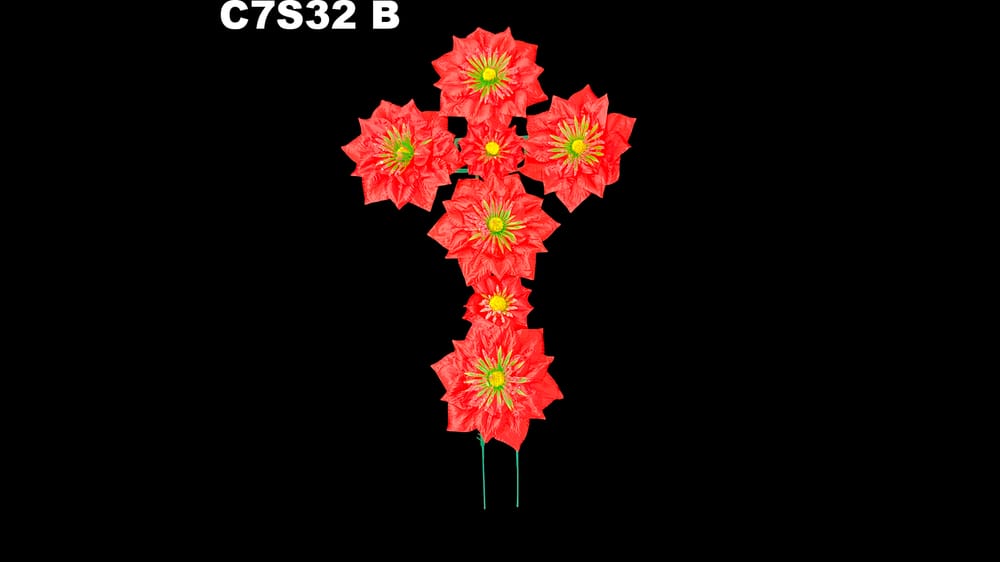 Cruz de flores con ó sin imágen B