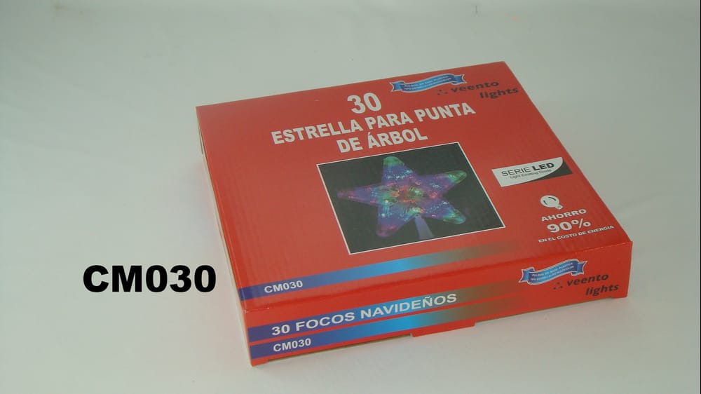 30 Luces LED punta de estrella 