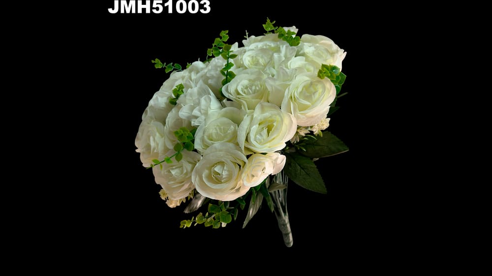 Bouquet de rosas grande *48 con follaje 
