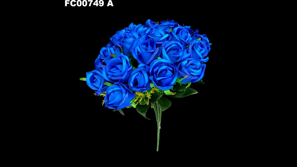 bouquet boton satinado *24 . De 25 cm diámetro A