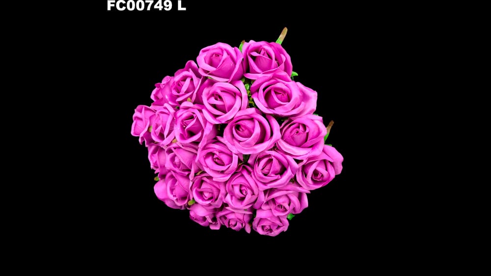 bouquet boton satinado *24 . De 25 cm diámetro L