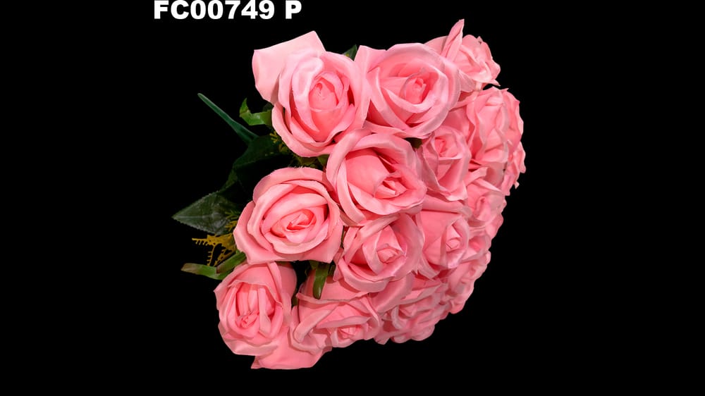 bouquet boton satinado *24 . De 25 cm diámetro P