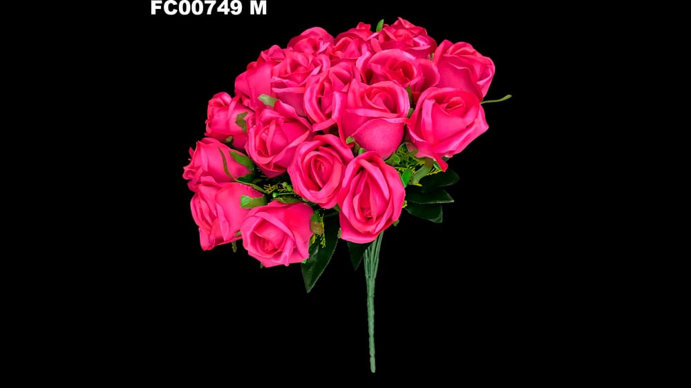 bouquet boton satinado *24 . De 25 cm diámetro M