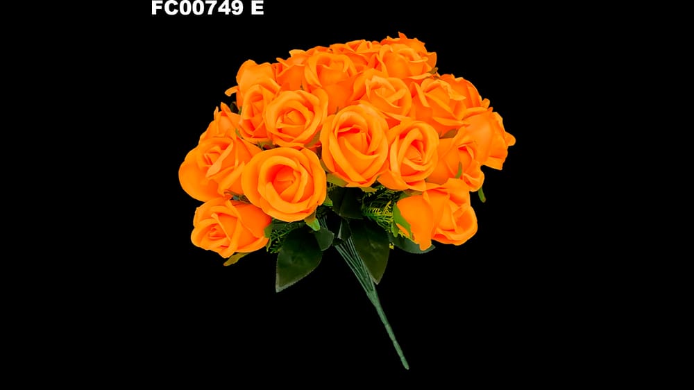 bouquet boton satinado *24 . De 25 cm diámetro E