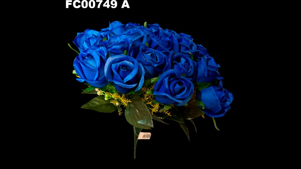 bouquet boton satinado *24 . De 25 cm diámetro A