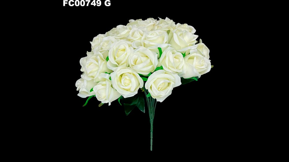 bouquet boton satinado *24 . De 25 cm diámetro G