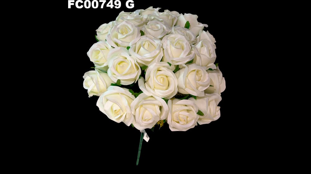 bouquet boton satinado *24 . De 25 cm diámetro G