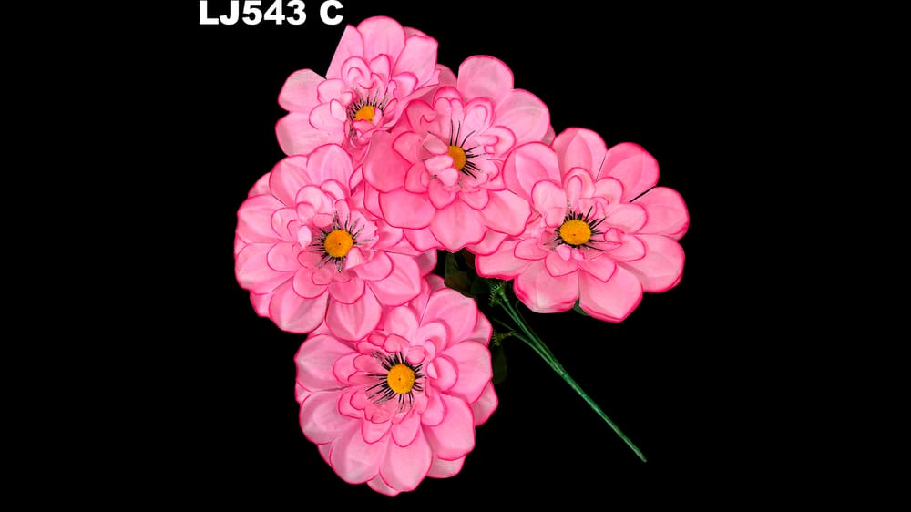 Ramo dhalia *5 centro diamantado. Flor de 15 cm C