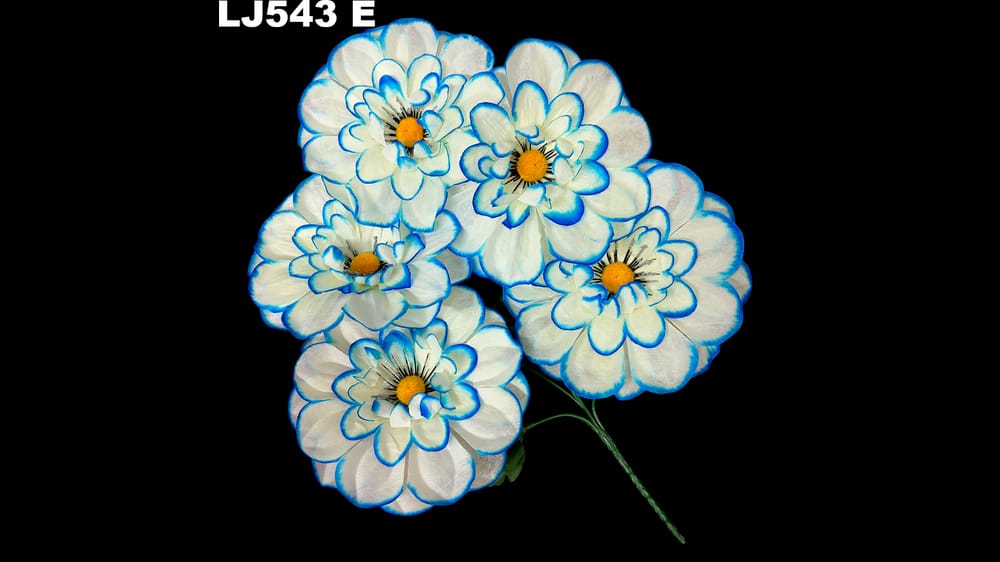 Ramo dhalia *5 centro diamantado. Flor de 15 cm E
