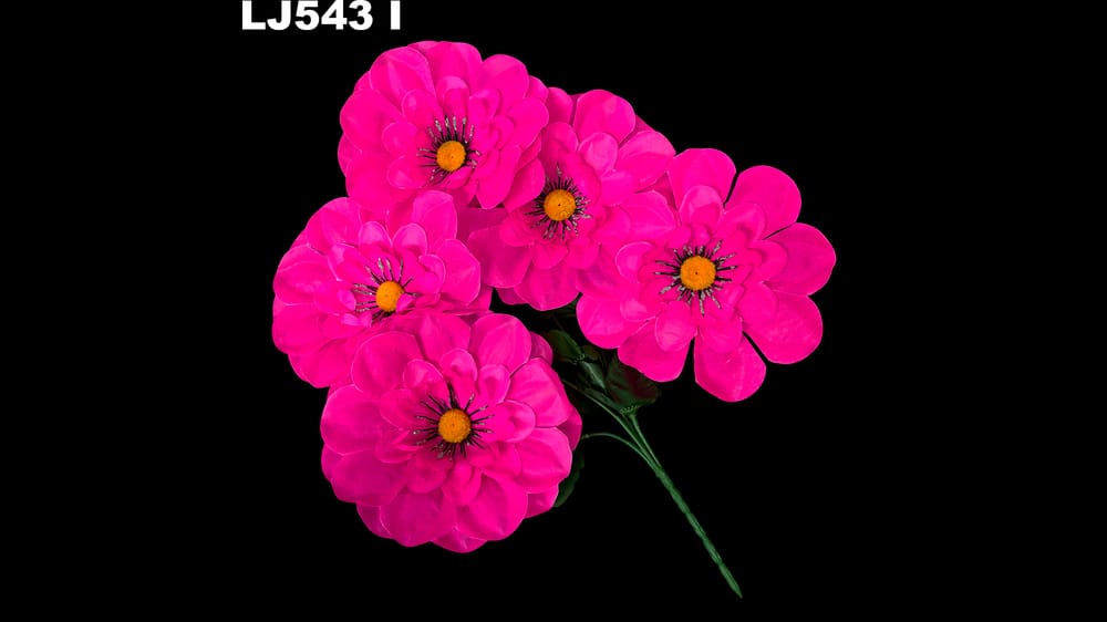 Ramo dhalia *5 centro diamantado. Flor de 15 cm I