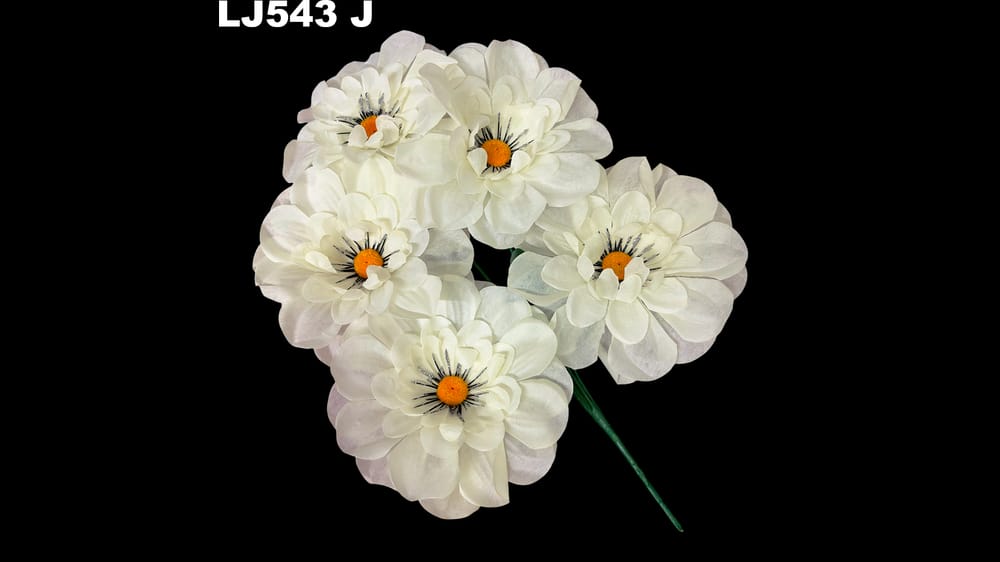 Ramo dhalia *5 centro diamantado. Flor de 15 cm J
