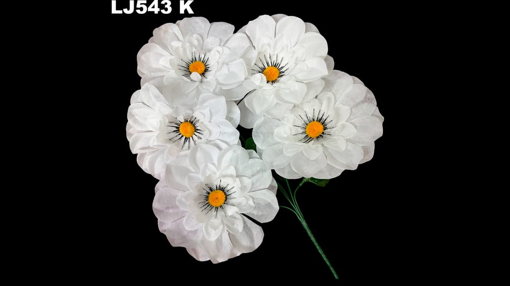 Ramo dhalia *5 centro diamantado. Flor de 15 cm K
