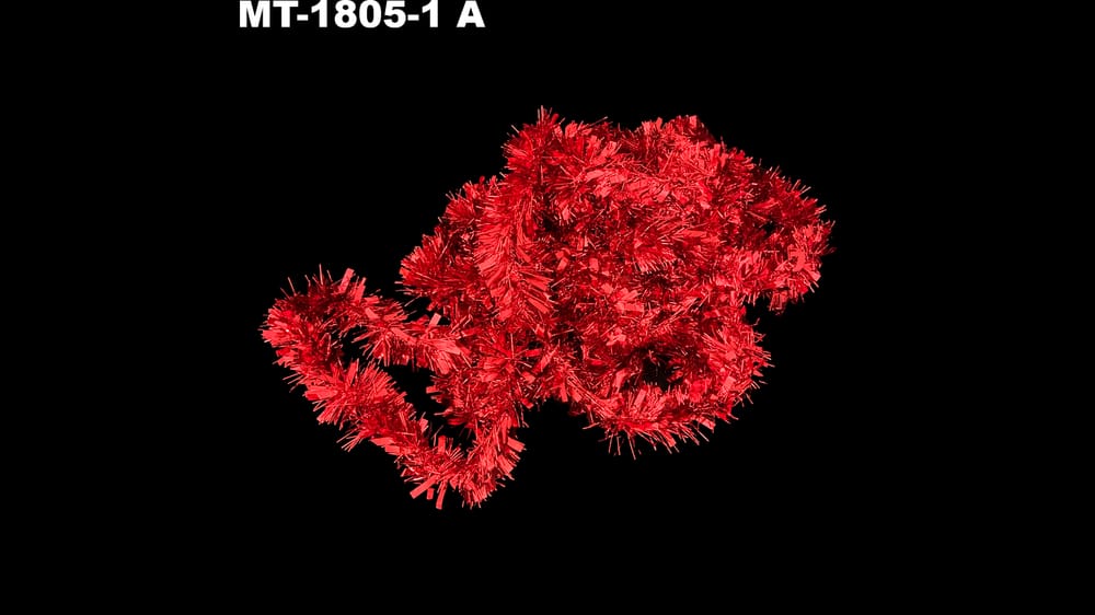 Escarcha metalica 6 cm aprox de ancho. Mide  metros de largo	 A